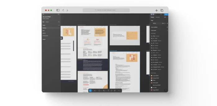 Travail de maquettage et de design du nouveau site web selon la nouvel charte et l'architecture de l'information validée 